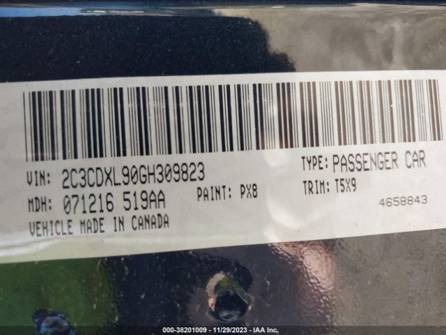 2C3CDXL90GH309823 Dodge Charger Srt Hellcat