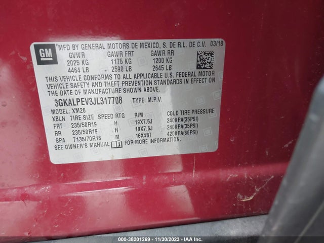 GMC Terrain Slt 2018 3GKALPEV3JL317708 Image 9