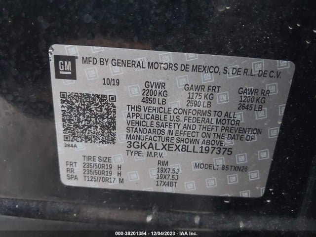 GMC Terrain Awd Denali 2020 3GKALXEX8LL197375 Image 9