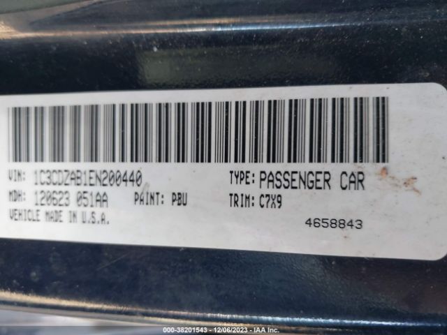 1C3CDZAB1EN200440 Dodge AVENGER SE