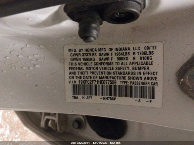 19XFC2F71HE077559 Honda CIVIC EX