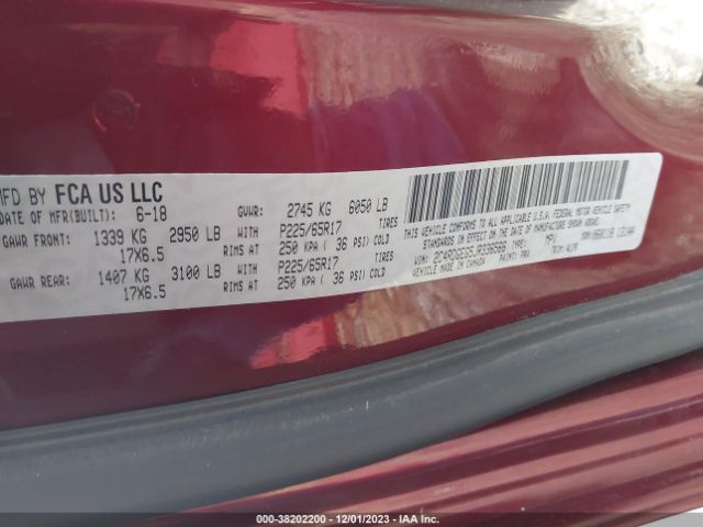 2C4RDGEG5JR336566 Dodge Grand Caravan Gt