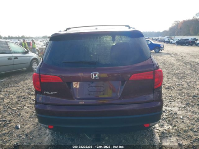 5FNYF5H81GB022836 Honda Pilot Ex-l