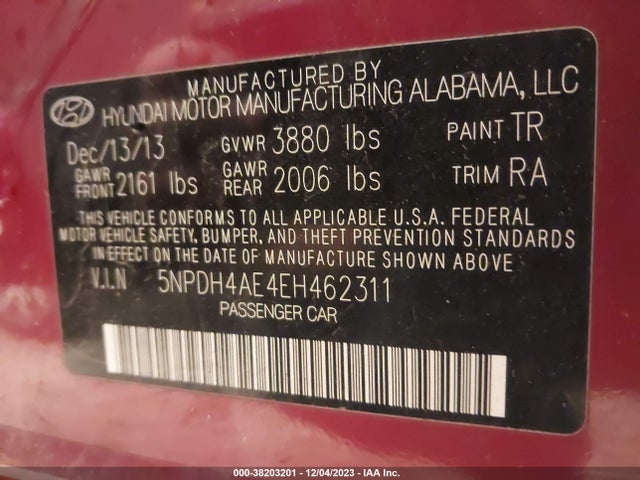 Hyundai ELANTRA SE 2014 5NPDH4AE4EH462311 Image 9