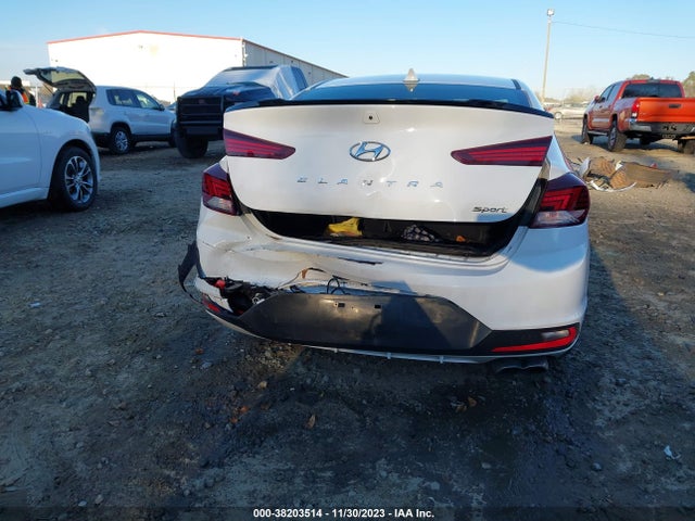2019 HYUNDAI ELANTRA SPORT VIN: KMHD04LBXKU863871