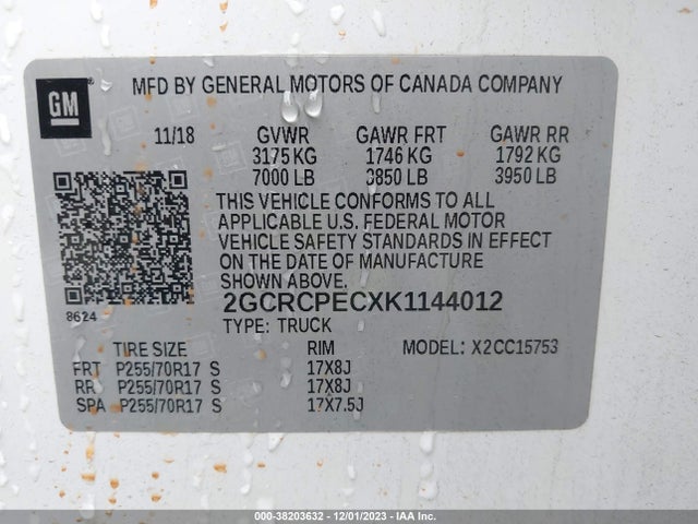 Chevrolet Silverado 1500 Ld Lt 2019 2GCRCPECXK1144012 Image 9