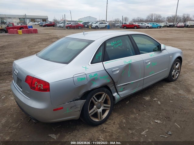 2007 AUDI A4 2.0T VIN: WAUDF78E67A108407