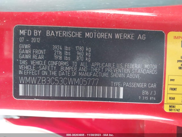 2012 MINI COOPER COUNTRYMAN WMWZB3C53CWM05777 Photo 8