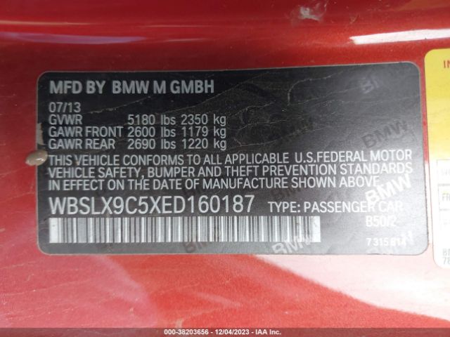 WBSLX9C5XED160187 BMW M6