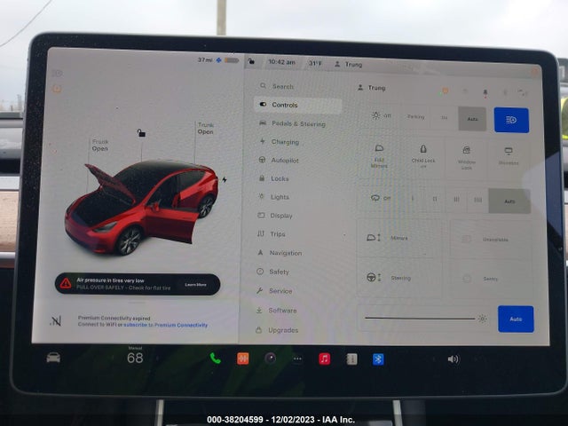 2020 TESLA MODEL Y LONG RANGE DUAL MOTOR ALL-WHEEL DRIVE VIN: 5YJYGDEE3LF031646