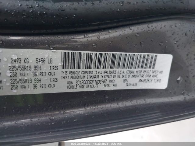3C4PDCEG3FT632707 Dodge Journey R/t