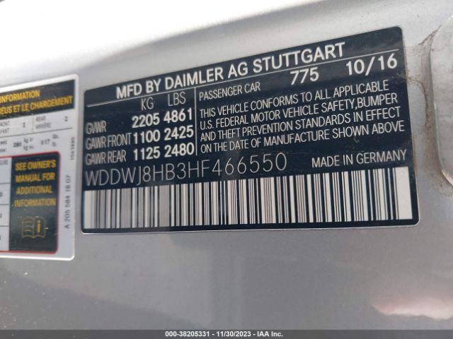 WDDWJ8HB3HF466550 Mercedes-Benz Amg C 63 S