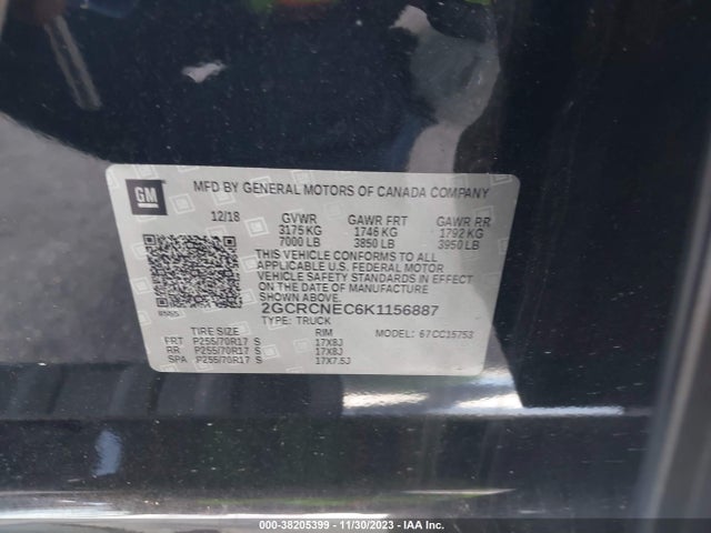 Chevrolet Silverado 1500 Ld Wt 2019 2GCRCNEC6K1156887 Image 9