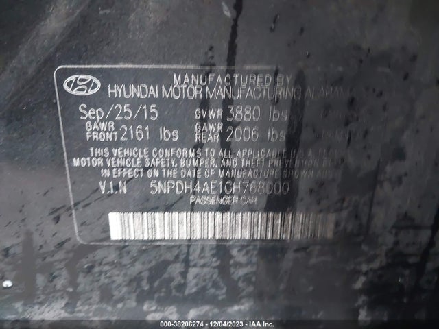 Hyundai ELANTRA SE 2016 5NPDH4AE1GH768000 Image 9