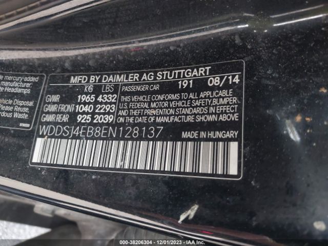 WDDSJ4EB8EN128137 Mercedes-Benz CLA 250