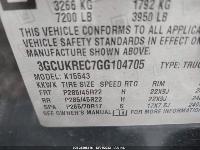 Chevrolet Silverado 1500 1lt 2016 3GCUKREC7GG104705 Image 9