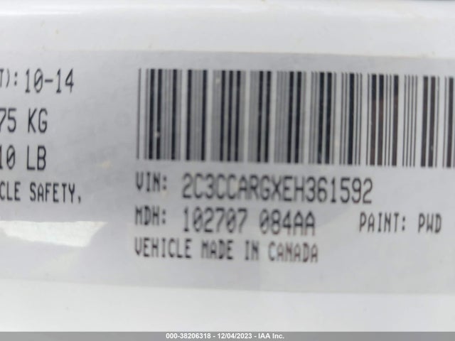 2C3CCARGXEH361592 Chrysler 300