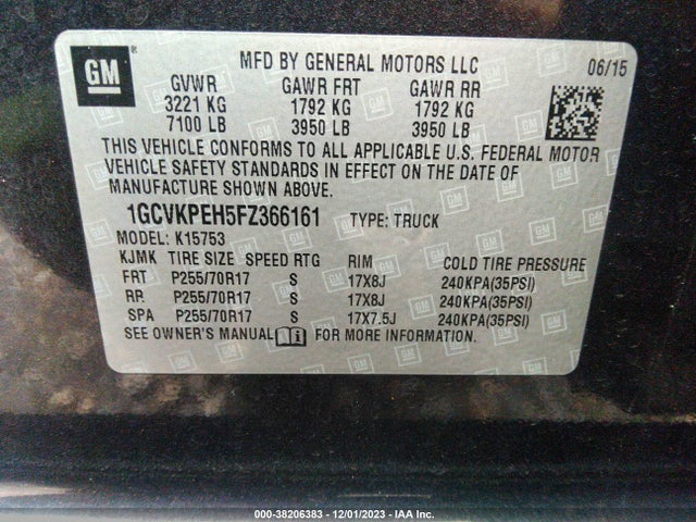 Chevrolet Silverado 1500 Ls 2015 1GCVKPEH5FZ366161 Image 9