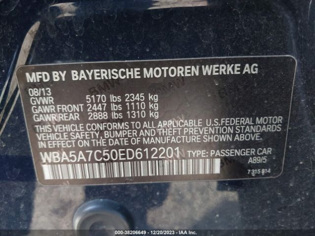 WBA5A7C50ED612201 BMW 528i Xdrive