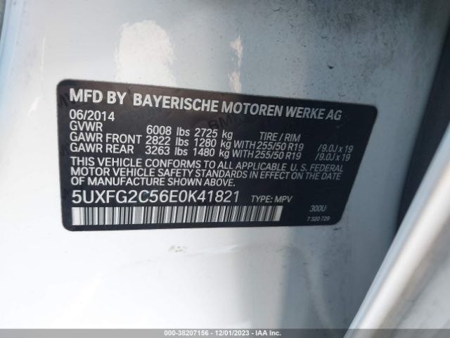 5UXFG2C56E0K41821 BMW X6 Xdrive35i