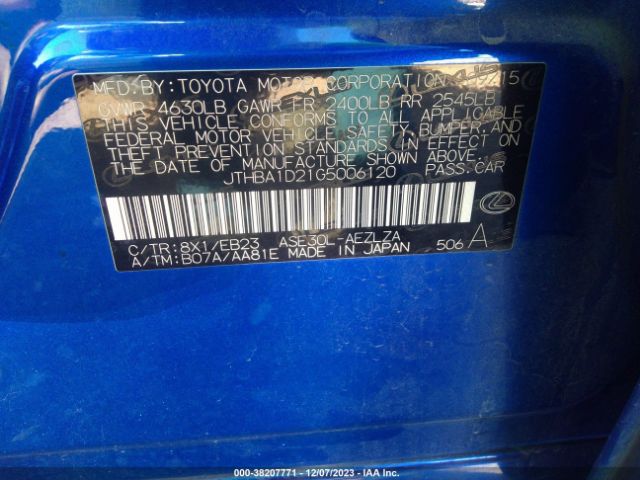 2016 LEXUS IS 200T JTHBA1D21G5006120 Photo 8