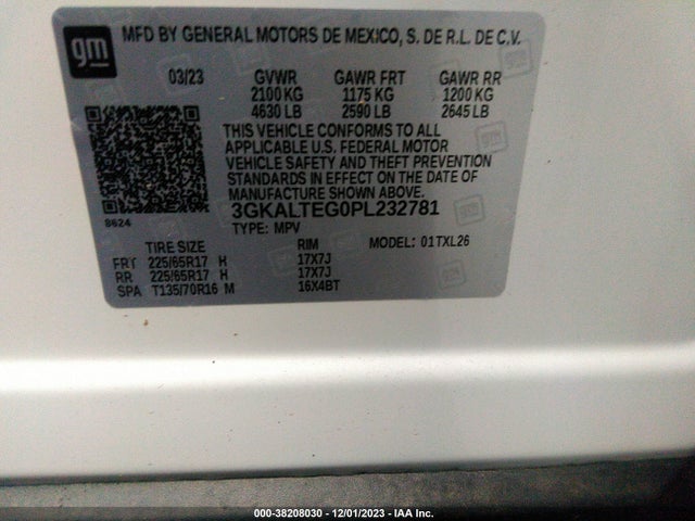 GMC Terrain Awd Sle 2023 3GKALTEG0PL232781 Image 9