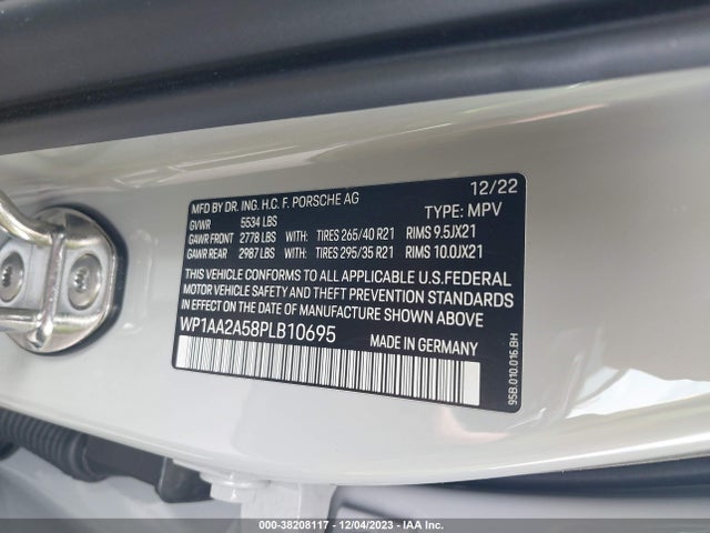 2023 PORSCHE MACAN WP1AA2A58PLB10695 Photo 8