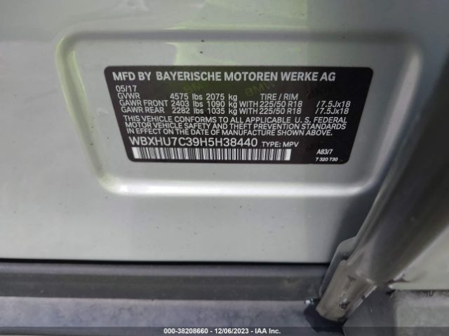 WBXHU7C39H5H38440 BMW X1 Sdrive28i