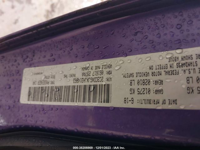 2C3CDXGJXJH314863 Dodge Charger R/t Scat Pack Rwd