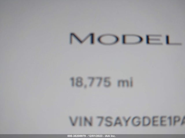 2023 TESLA MODEL Y AWD/LONG RANGE DUAL MOTOR ALL-WHEEL DRIVE VIN: 7SAYGDEE1PA113316