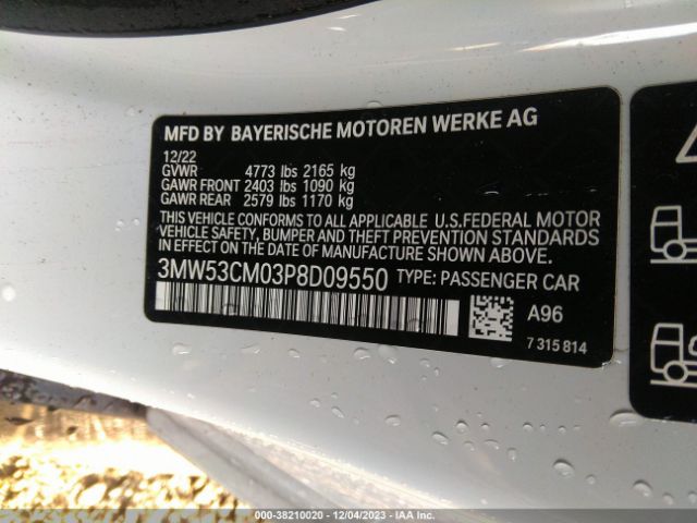 3MW53CM03P8D09550 BMW M240i Xdrive