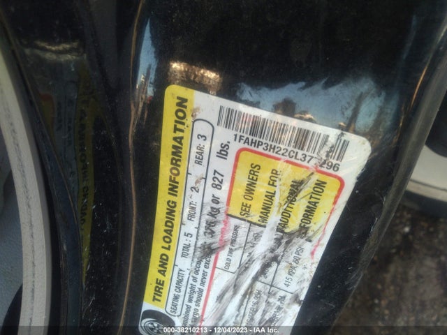 2012 FORD FOCUS SEL VIN: 1FAHP3H22CL377296