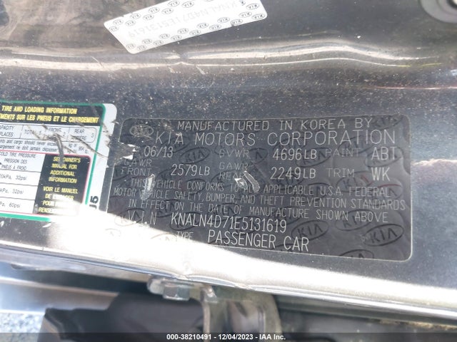 KIA Cadenza Premium 2014 KNALN4D71E5131619 Image 9