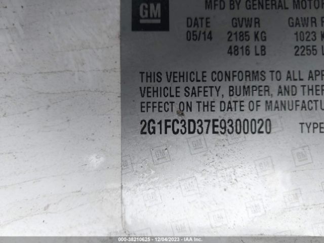 2014 CHEVROLET CAMARO 2G1FC3D37E9300020 Photo 8