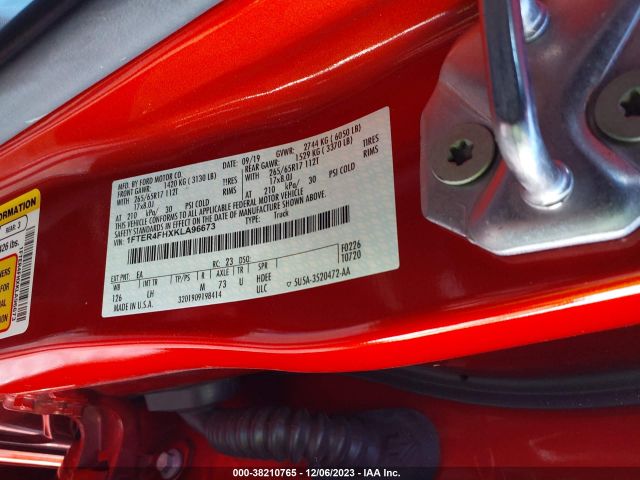 1FTER4FHXKLA96673 Ford Ranger Xlt