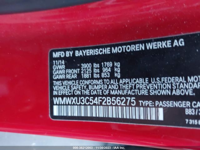 2015 MINI HARDTOP WMWXU3C54F2B56275 Photo 8