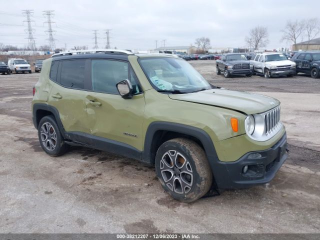 Auction sale of the 2015 Jeep Renegade Limited, vin: ZACCJBDT0FPB54620, lot number: 38212207