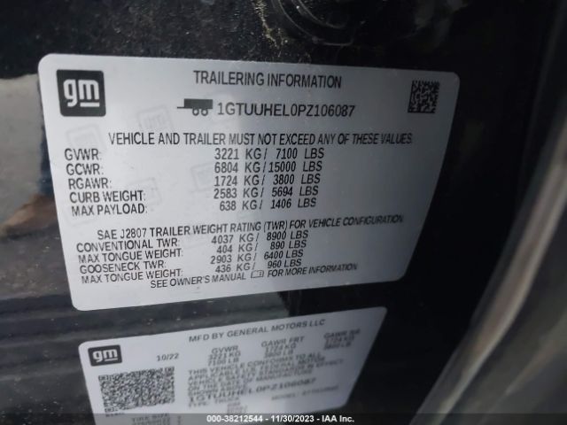 1GTUUHEL0PZ106087 GMC Sierra 1500 4wd  Short Box Denali Ultimate