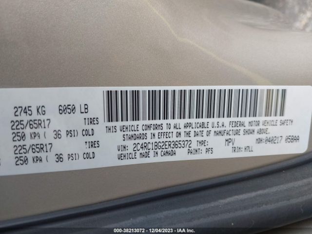 2014 CHRYSLER TOWN & COUNTRY 2C4RC1BG2ER365372 Photo 8