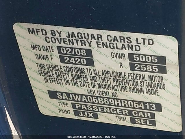 2009 JAGUAR XF SAJWA06B69HR06413 Photo 8