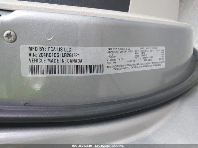 2C4RC1DG1LR264821 Chrysler Voyager Lxi
