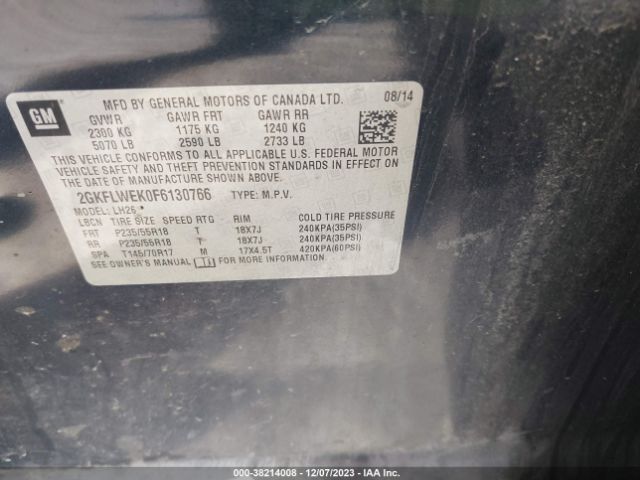 2GKFLWEK0F6130766 GMC Terrain Sle-2