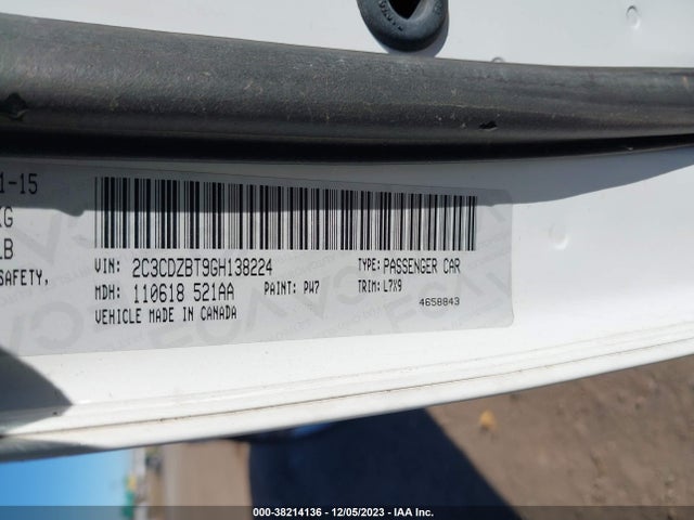 Dodge Challenger R/t 2016 2C3CDZBT9GH138224 Image 9