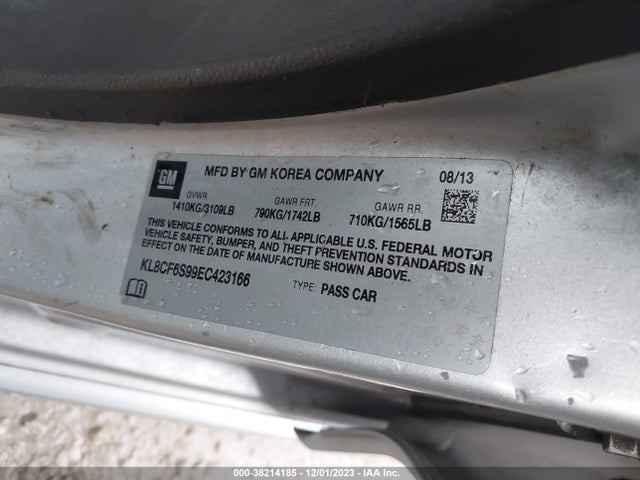 Chevrolet Spark 2lt Auto 2014 KL8CF6S99EC423166 Image 9