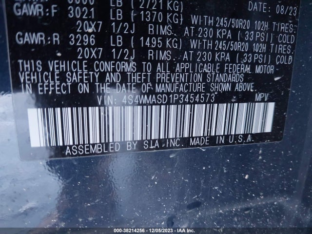 Subaru Ascent Limited 7-passenger 2023 4S4WMASD1P3454573 Image 9