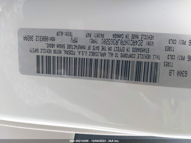 2C4RC1N70JR365201 Chrysler Pacifica Hybrid Limited