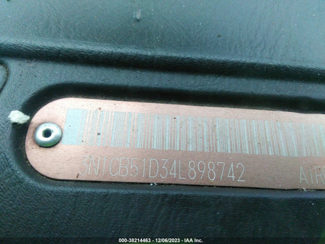 2004 NISSAN SENTRA S VIN: 3N1CB51D34L898742
