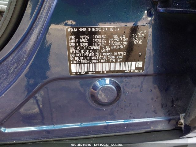 3CZRU5H58GM734069 Honda HR-V EX