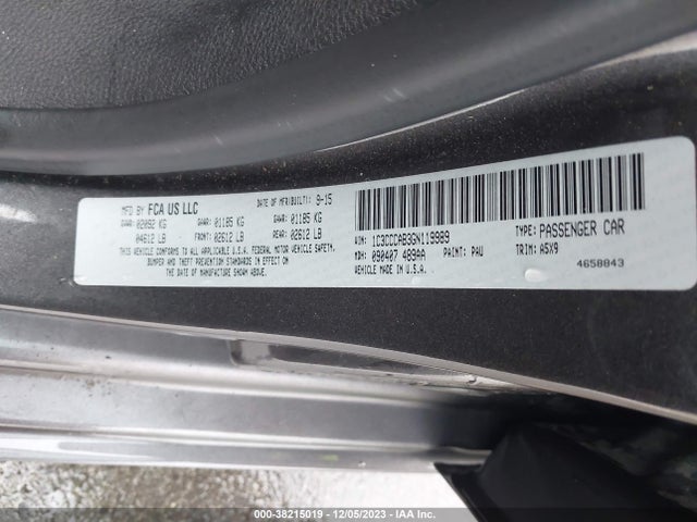 Chrysler 200 Limited 2016 1C3CCCAB3GN119989 Image 9