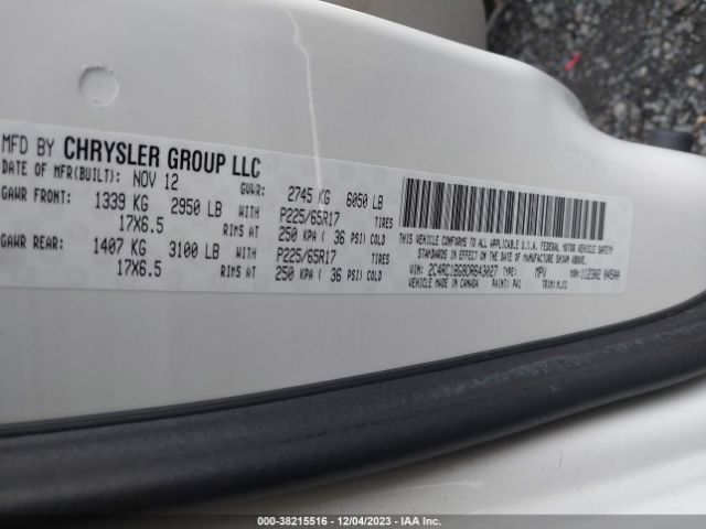2013 CHRYSLER TOWN & COUNTRY 2C4RC1BG8DR643027 Photo 8